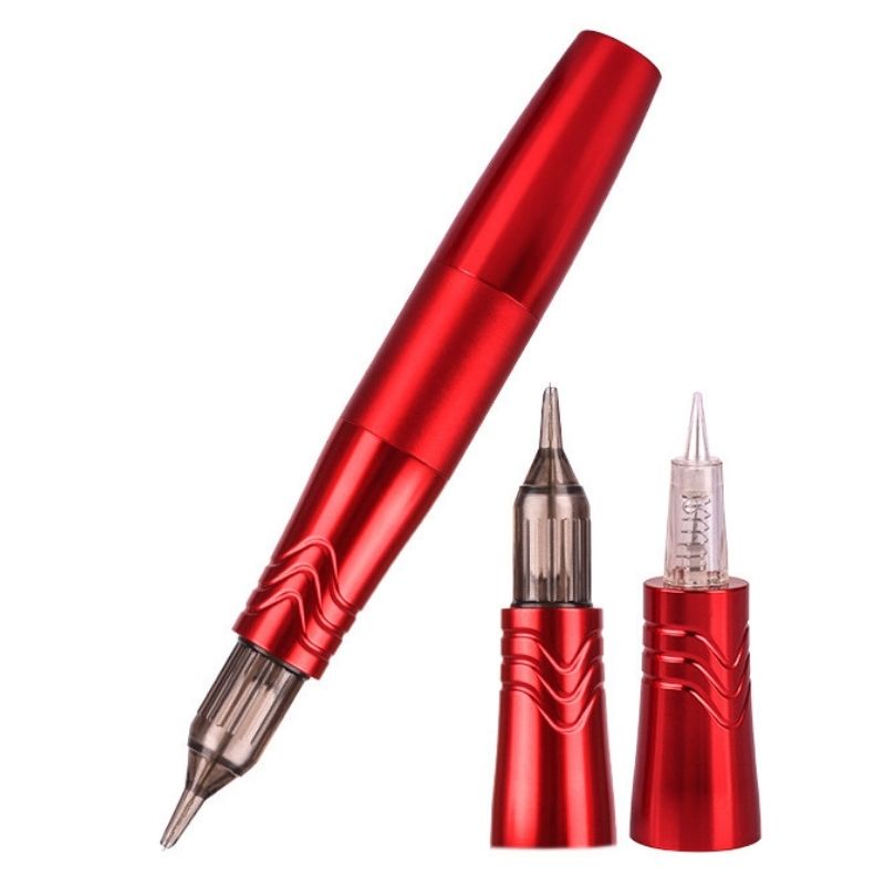 Thân máy phun xăm môi mini Pen 5 0 plus chính hãng 2 đầu dùng kim lò xo và kim kỹ thuật số