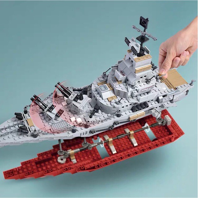 [1000 CHI TIẾT-HÀNG CHUẨN] BỘ ĐỒ CHƠI XẾP HÌNH LEGO CHIẾN HẠM CHIẾN THUYỀN PHÁT TRIỂN TƯ DUY CHO TRẺ