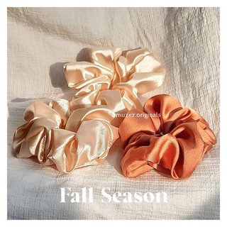 Dây Buộc Tóc Phi Bóng Và Satin Fall Season
