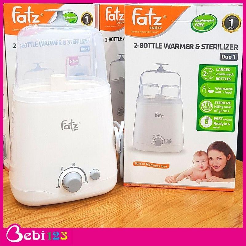 (Bảo hành 12 tháng) Máy hâm sữa tiệt trùng 2 bình cổ rộng Fatz Baby Duo 1 cho bé