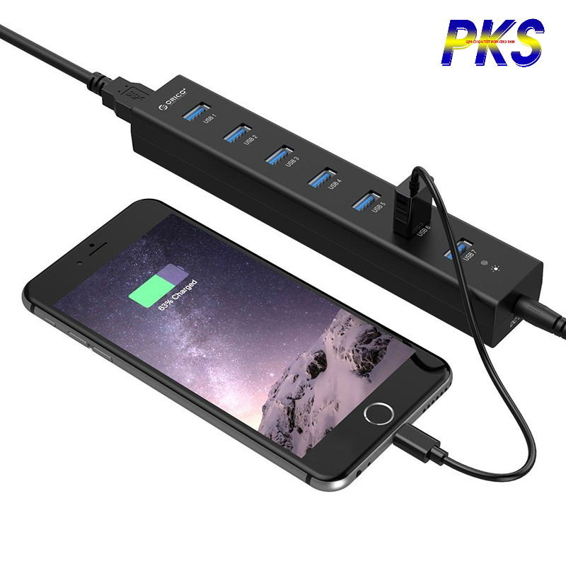 HUB chia 7 cổng USB 3.0 cao cấp chính hãng Orico H7013-U3