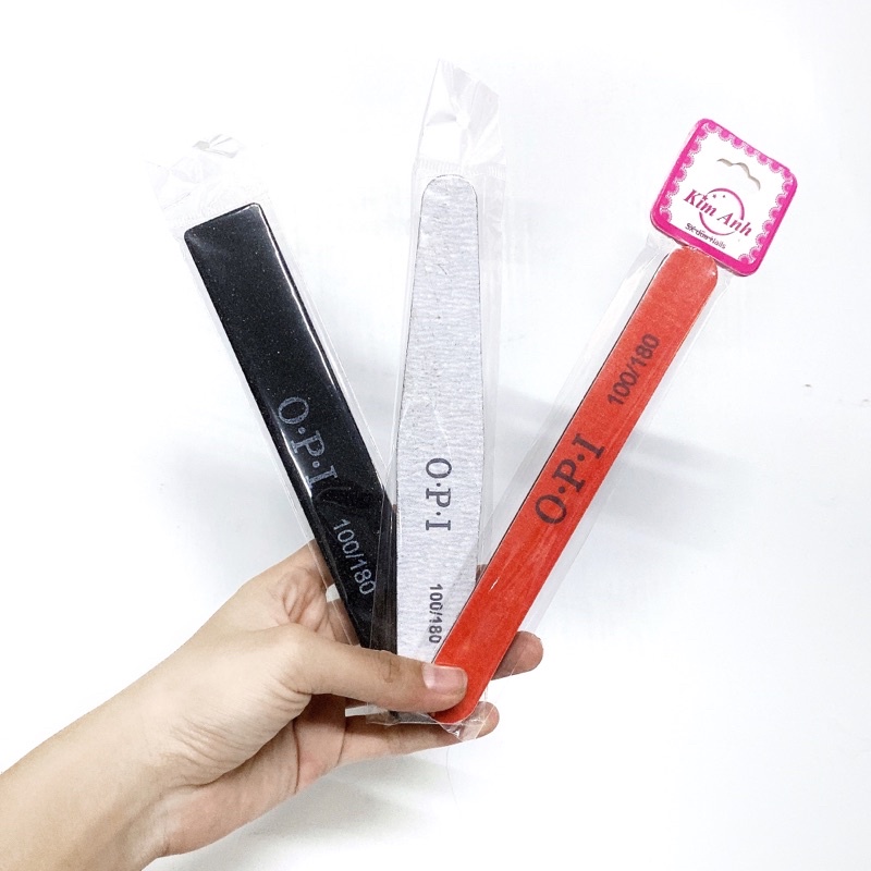 Dũa móng bột OPI 100/180 dũa móng giả loại dày