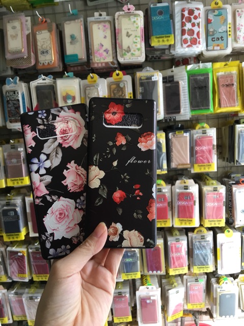 Ốp Note8 Hoa 3D nổi