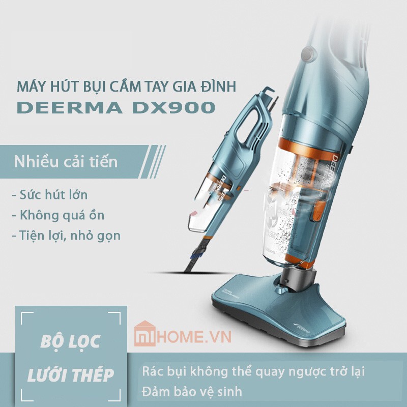 Máy hút bụi cầm tay Deerma Vacuum Cleaner dx900 - Hàng nhập khẩu