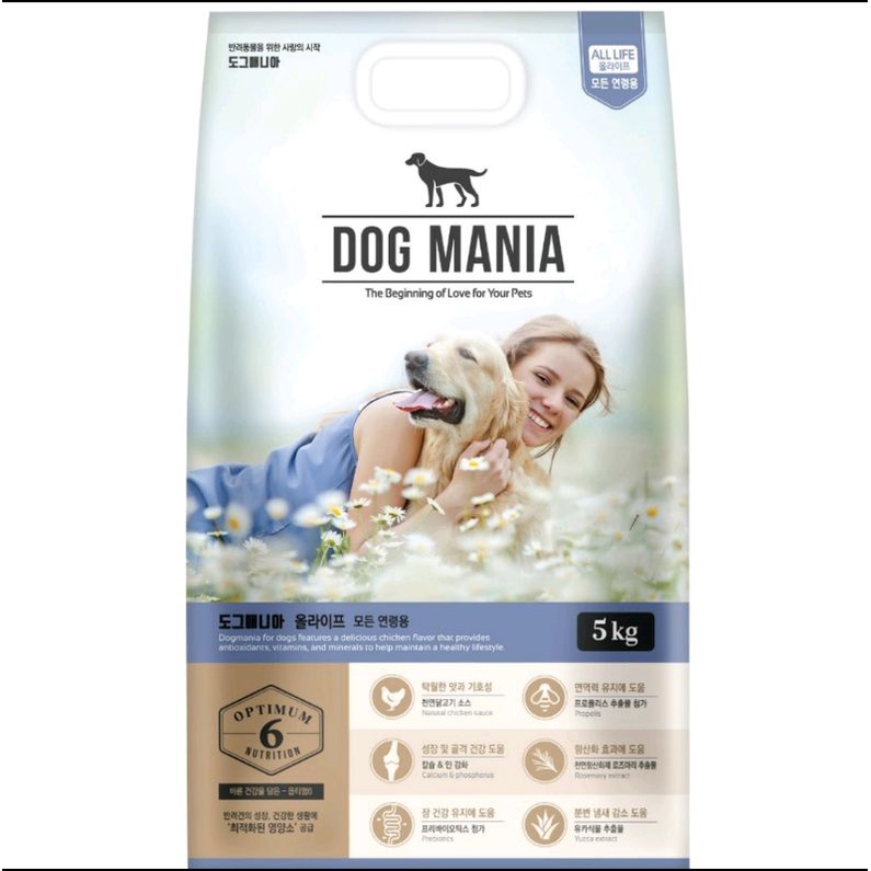 Thức ăn hạt cho chó DogMania 5kg