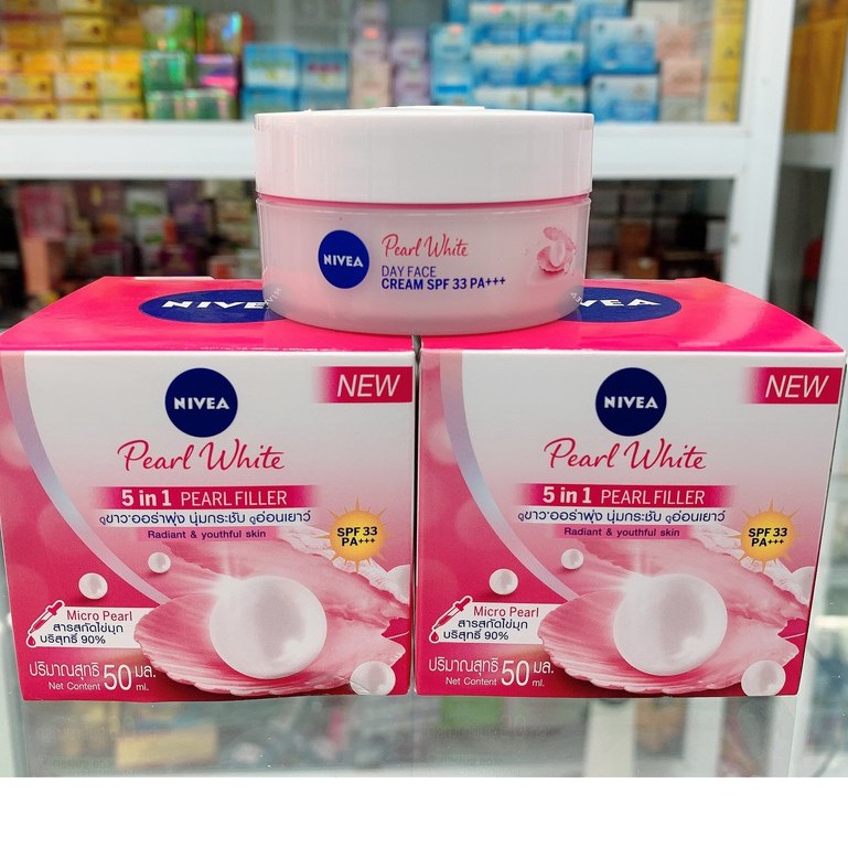 Combo Kem dưỡng trắng da và se khít lỗ chân lông Nivea ngày và đêm 50ml