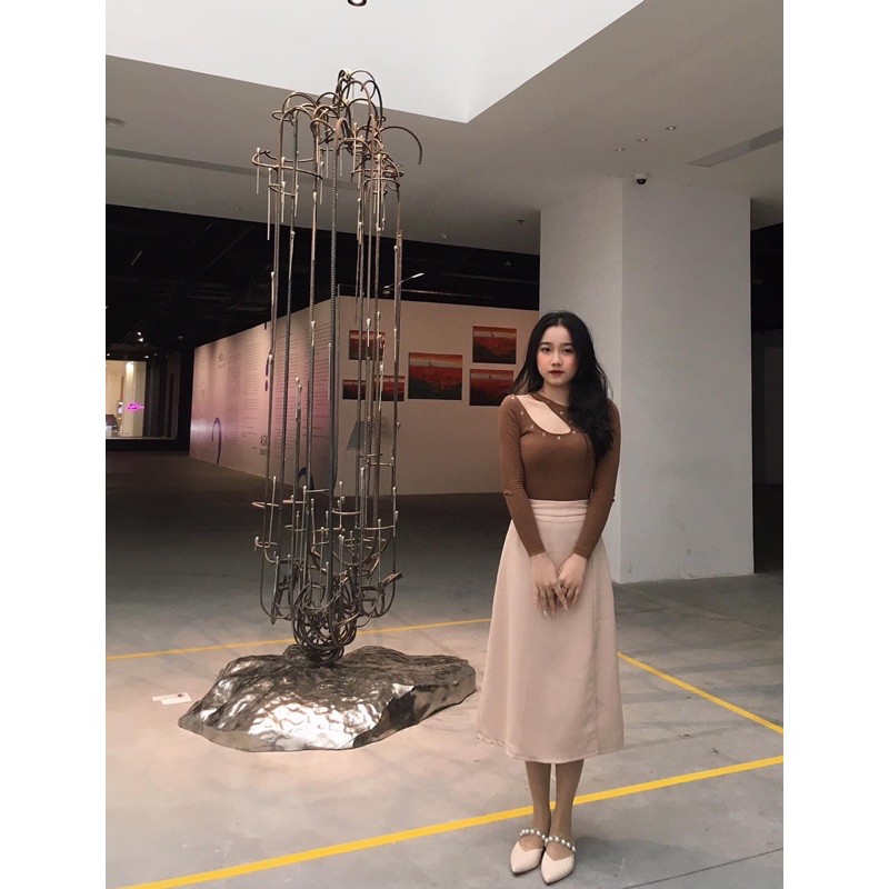 [ảnh thật] chân váy xẻ dài | BigBuy360 - bigbuy360.vn