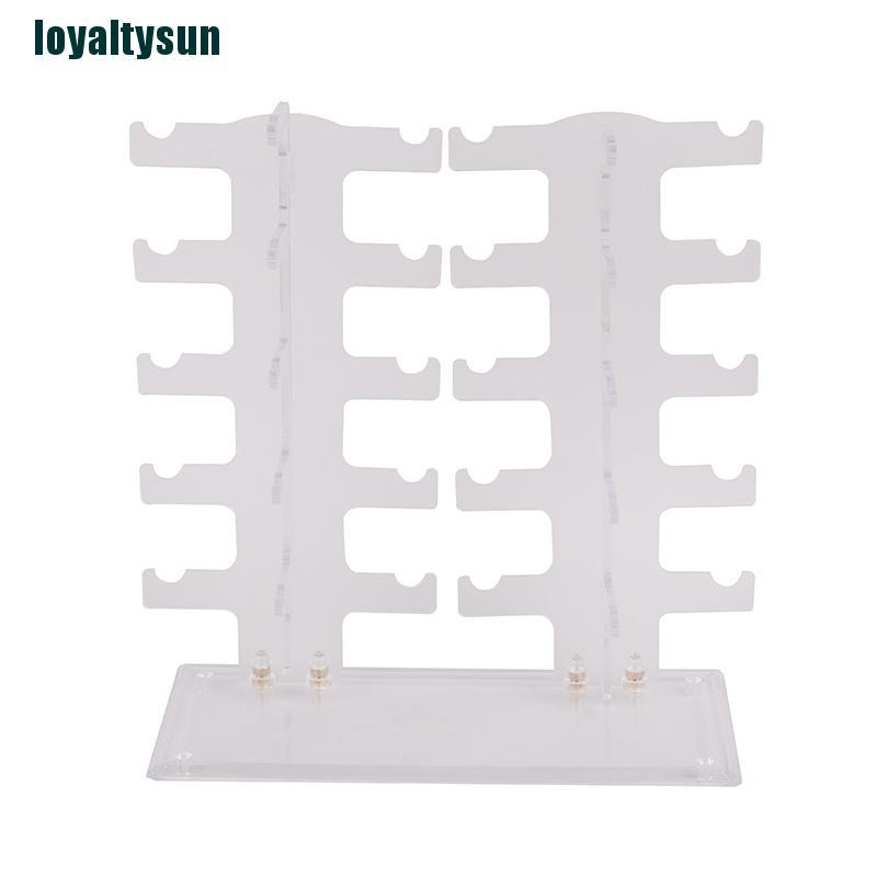 Bộ 10 / 10 Cặp Trưng Bày Bằng Thủy Tinh Trong Suốt