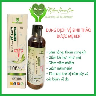 Dung Dịch Vệ Sinh Phụ Nữ Thảo Dược Mẹ ken 100ml