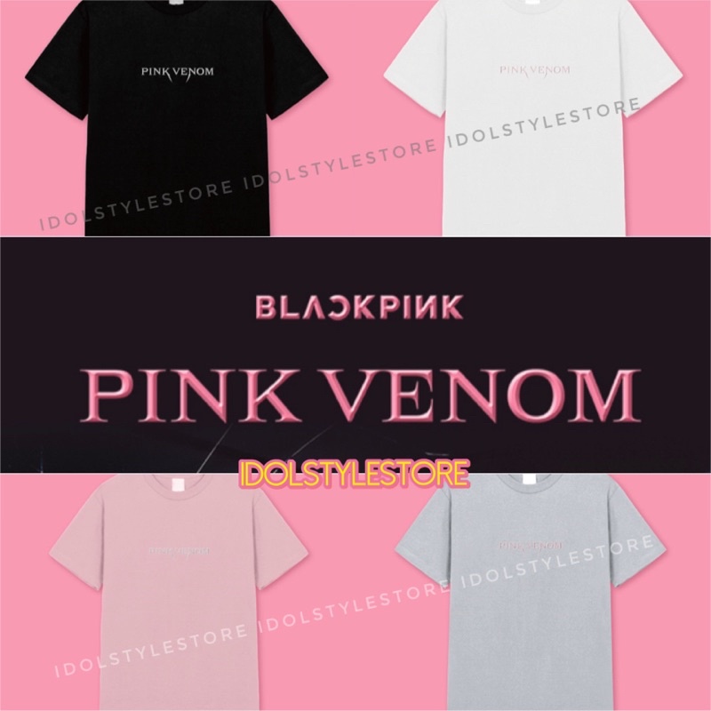 (Áo kèm card Idol) áo thun Pink venom Blackpink