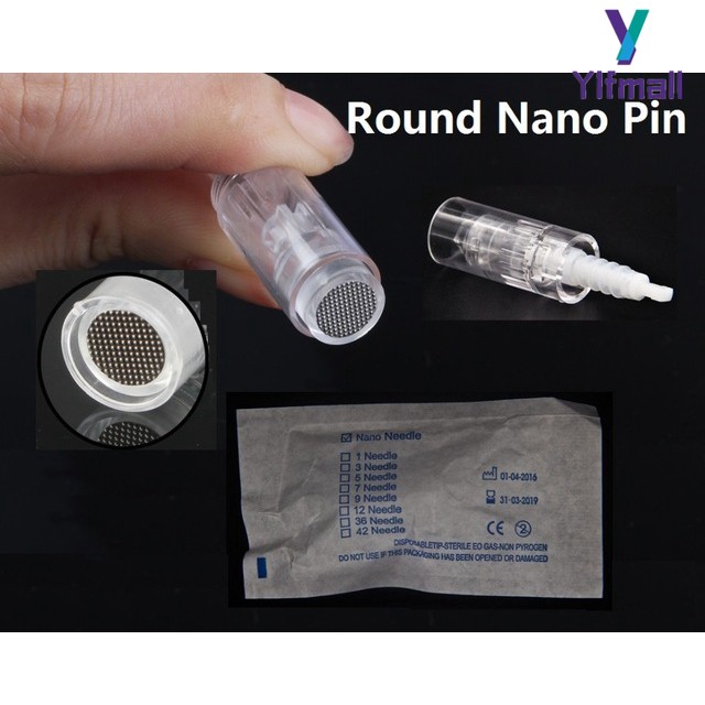ĐẦU NANO TRÒN Trắng Cấy Tảo Phấn Cho Máy DR PEN M5 - M7 - MYM