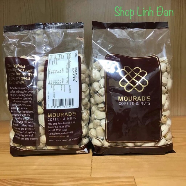 HẠT DẺ CƯỜI MOURAD'S ÚC 500gr DATE MỚI 2024