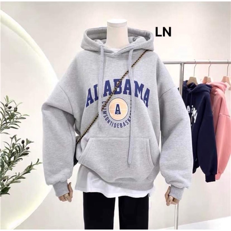 Áo hoodie nỉ cotton ALAPAMA LN12