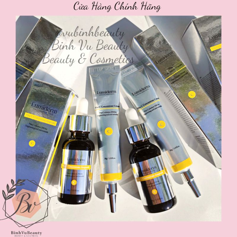 TINH CHẤT SERUM VÀ KEM DƯỠNG VITAMIN C 25% LUMIDERM