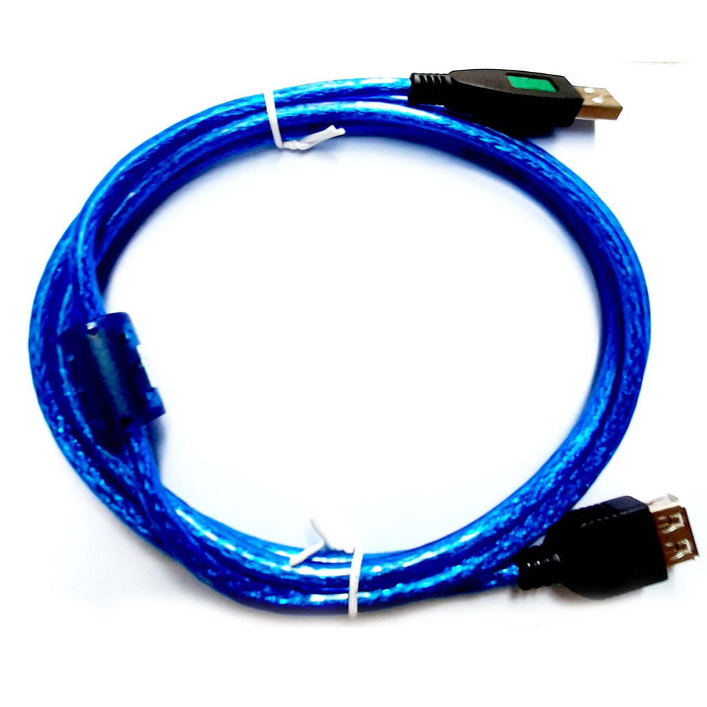 Dây USB 2.0 nối dài màu xanh chống nhiễu loại tốt - Kingmater 1.5m - chắc chắn và chống rối