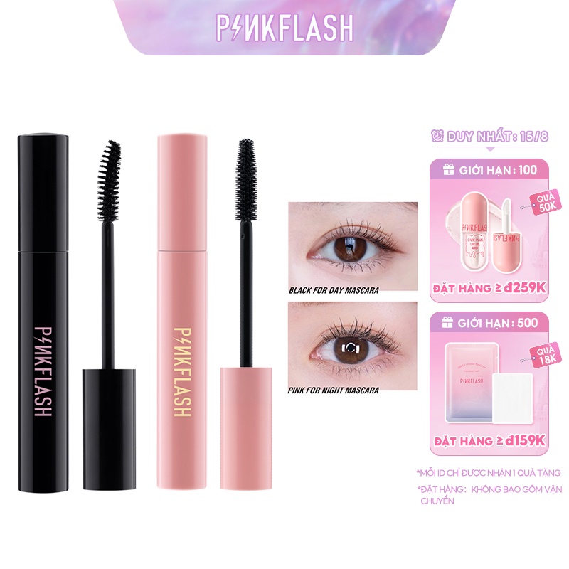 Mascara PINKFLASH chuốt mi trang điểm kháng nước chất lượng cao 30g