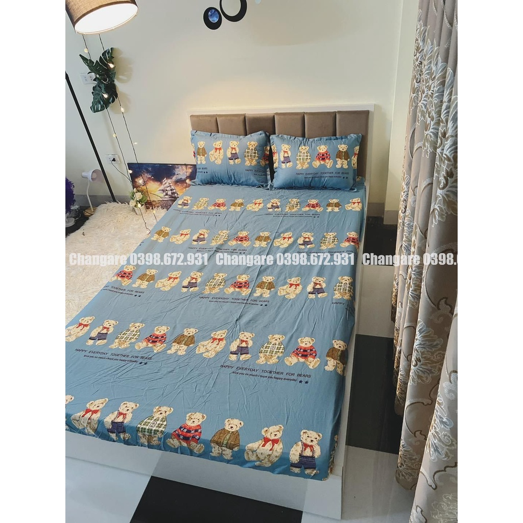 Bộ ga gối cottong poly m6/m8 drap giường,ga trải giường2 vỏ gối đầu mẫu mã đa dạng đủ kích thước