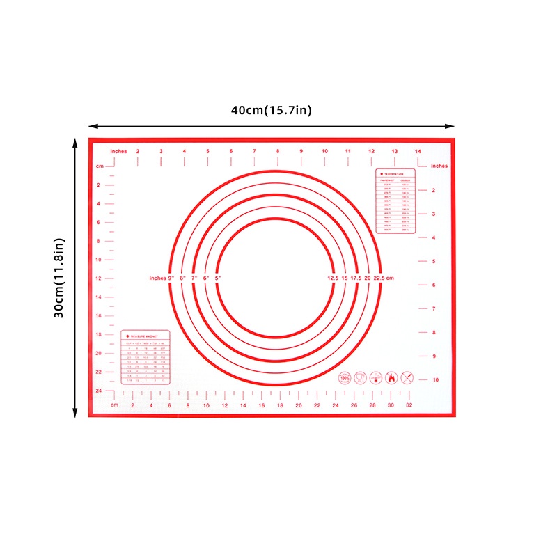 Thảm Silicone Nhào Bột Làm Bánh Đa Năng Tiện Dụng