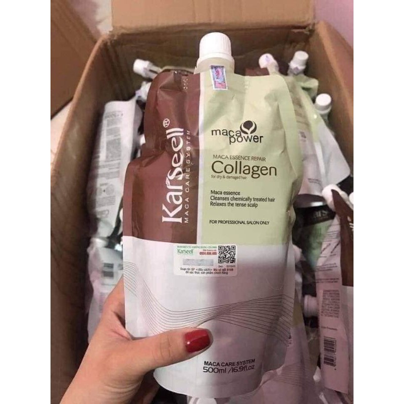 dầu hấp ủ tóc collagenl karseell 500ml { chính hãng }