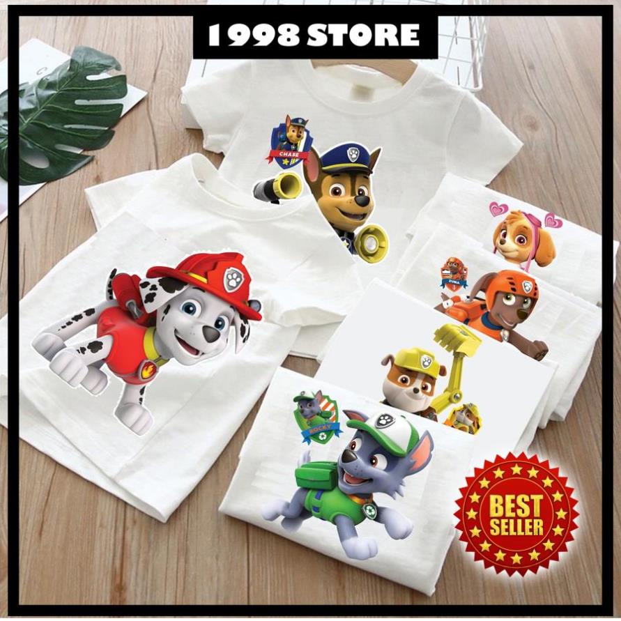 (SALE TOÀN SHOP) [ Đủ Size ] Áo thun đội chó cứu hộ - Paw Patrol tay ngắn cho bé