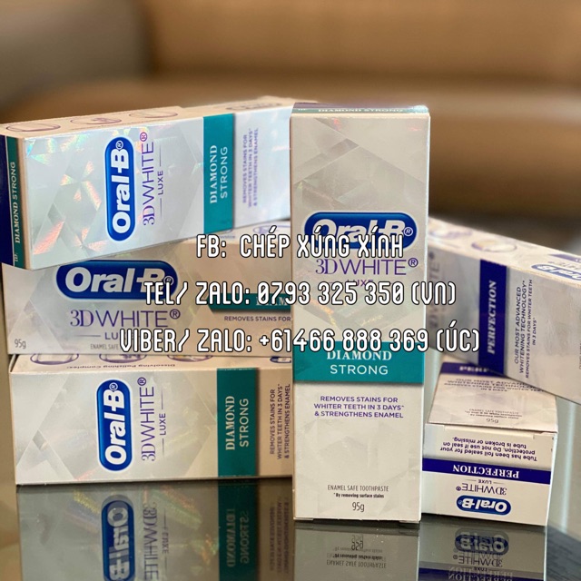 Kem đánh răng Oral-B hàng Úc xách tay