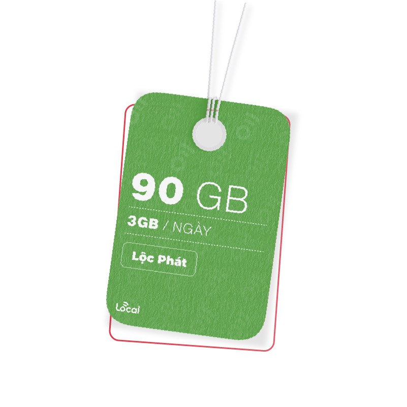 SIM 4G LOCAL siêu Data - 90GB/Tháng - sóng Mobifone - Gói cước LỘC PHÁT - FREE THÁNG ĐẦU