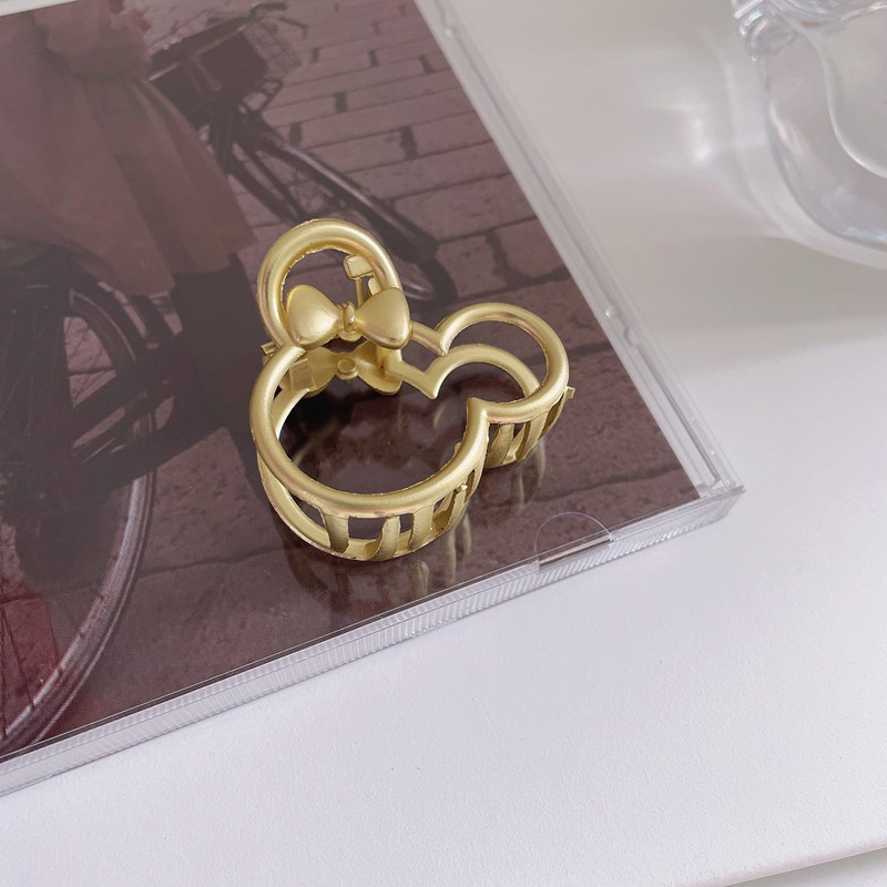 Kẹp tóc kim loại thiết kế đơn giản dễ thương