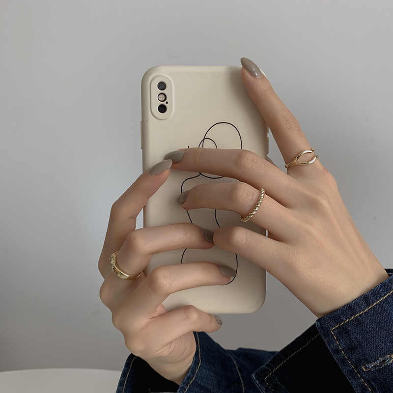 Set Ba Nhẫn Xoắn 1054 Kiểu Dáng Đơn Giản Hợp Thời Trang