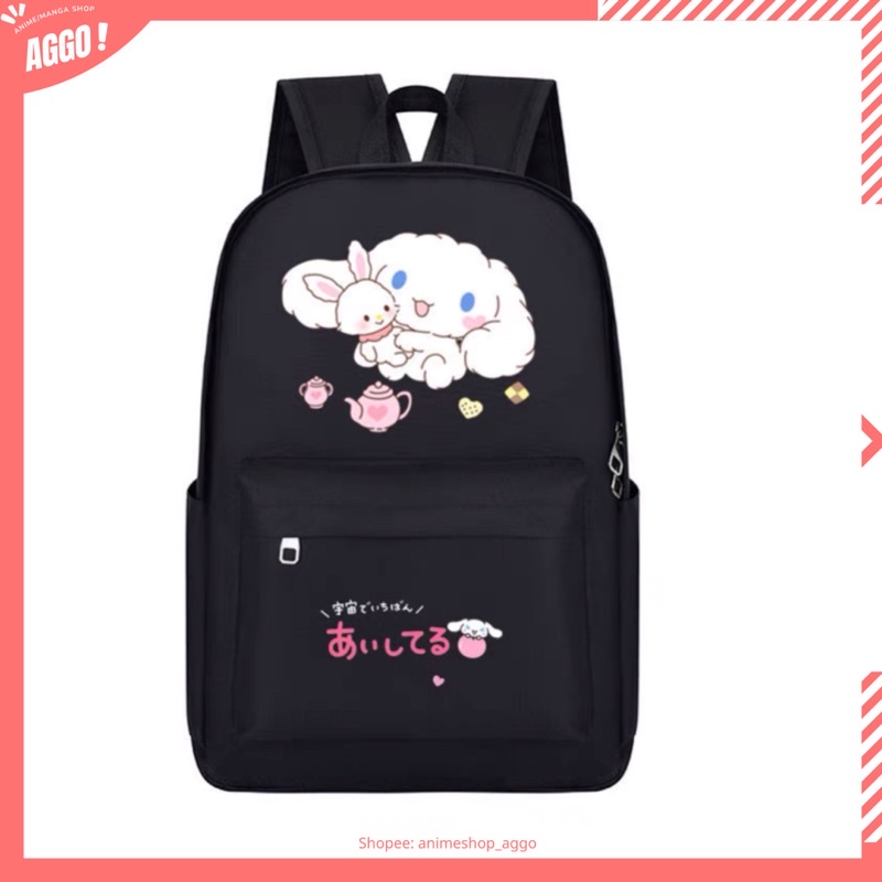 Balo đi học mèo hoạt hình Cinnamoroll dễ thương cho nữ