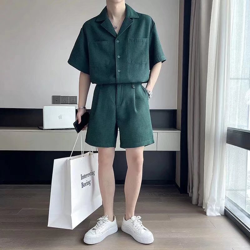 Mới Set Đồ Thể Thao Ngắn Tay bộ đồ blazer Phong Cách Hàn Quốc áo khoác blazer nữ Năng Động bộ nam from rộng đồ bộ thể thao nam thời trang bộ thể thao nam