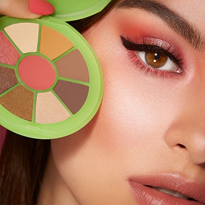 Phấn mắt 9 màu kiko Fruit Explosion Eyeshadow Palette - phấn mắt lâu trôi nhiều màu nhủ và lì