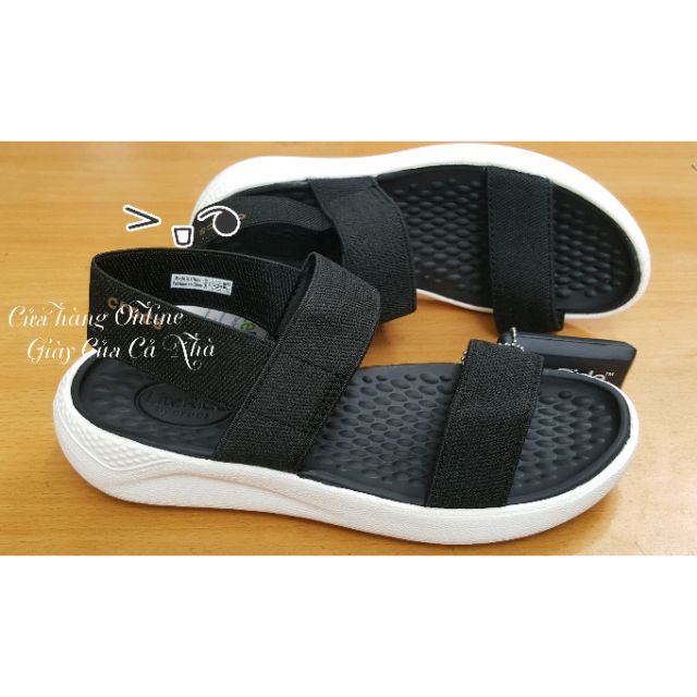 Giày sandal LiteRide màu đen và navy