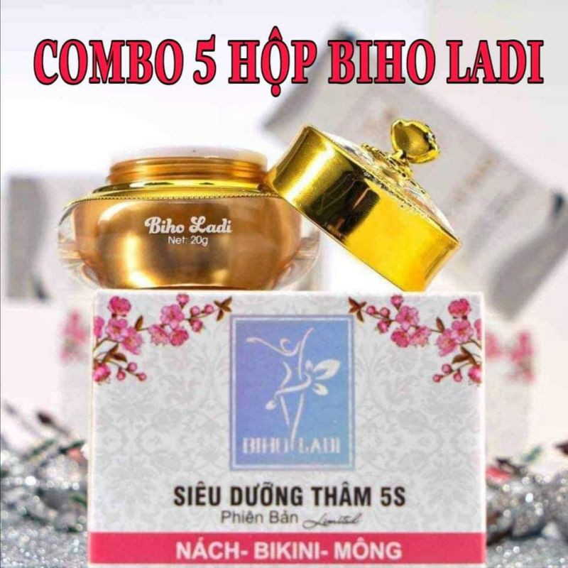 COMBO 5 HỘP BIHO LADI GIÁ SỈ SIÊU DƯỠNG THÂM 5S (BIHO LADY)