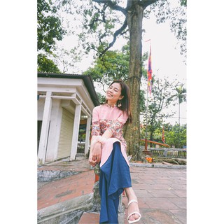 Set áo dài thiết kế Traby An Viên