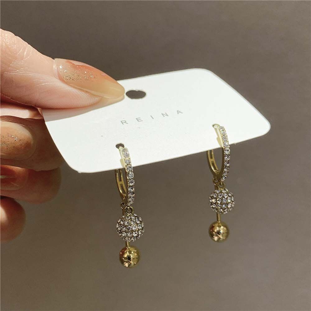 Bông tai hình tròn bằng hợp kim nhiều màu phong cách Hàn Quốc thời trang cho nữ