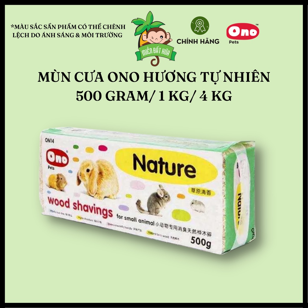 Lót chuồng Hamster - Mùn cưa mềm chính hãng Ono 6 mùi hương 500 gram, 1kg, 4kg cho hamster