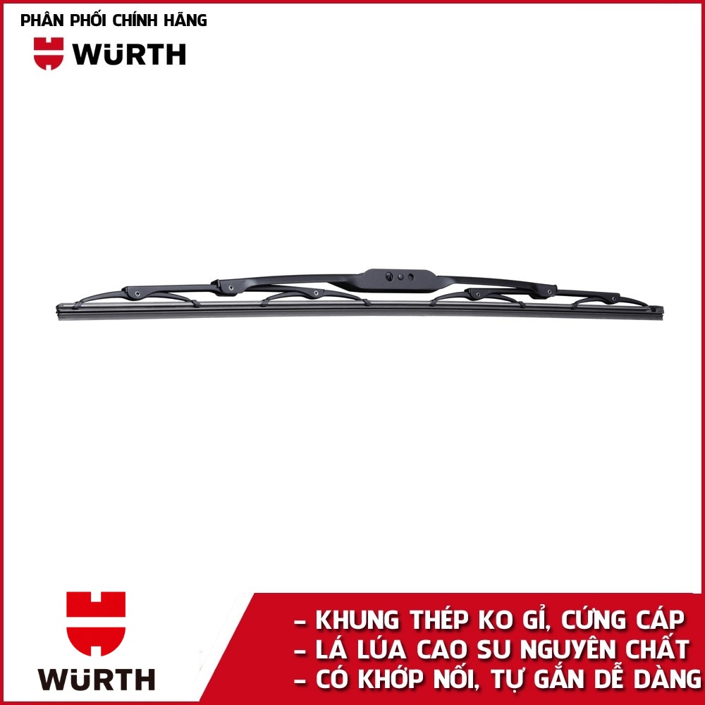 Gạt Mưa Ô Tô Silicone Loại Xương Sắt - Gạt Mưa Wurth chính hãng 100% chuẩn OEM