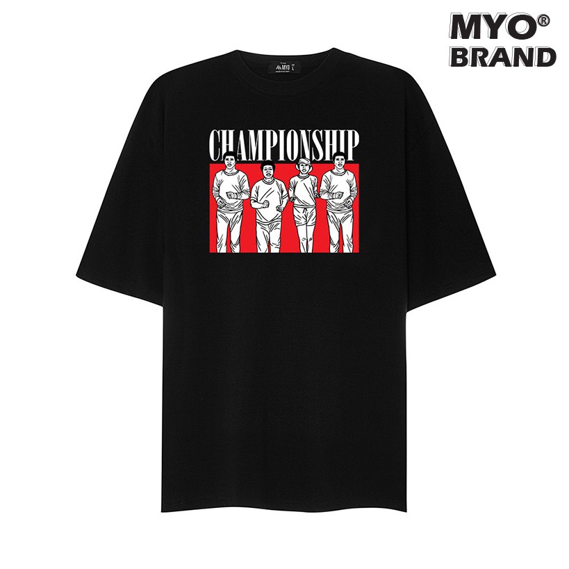 Áo Thun Nam Hàng Hiệu MYO Vải Cotton In Hình Champion Ship 2691