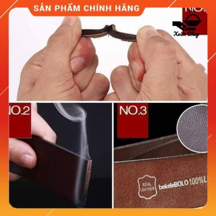 Thắt lưng nam Bekele Bolo da bò Dây nịt nam cao cấp Đẹp