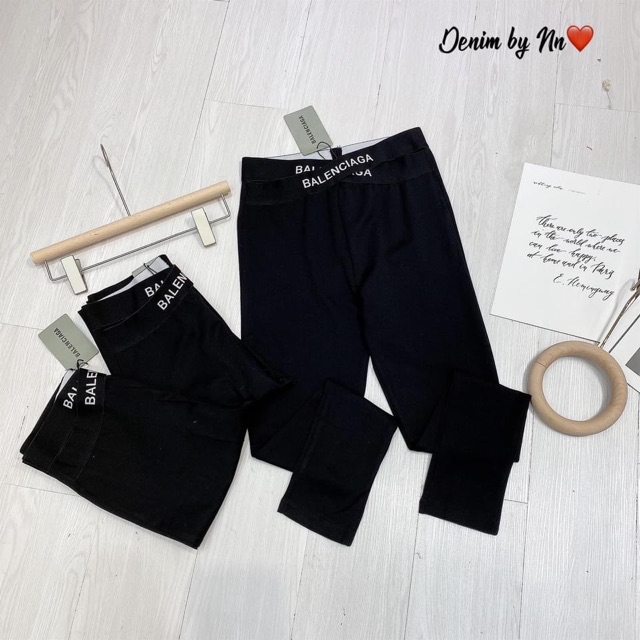 QUẦN LEGGING CẠP CHÉO IN CHỮ GEN BỤNG