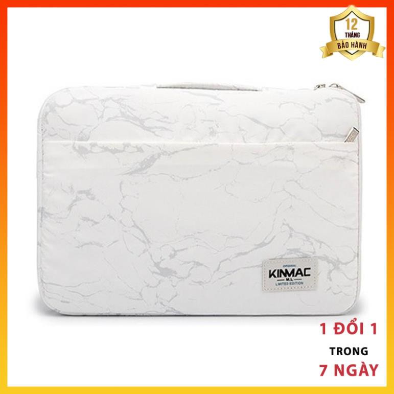 Túi Xách Chống Sốc Macbook, Laptop 13/14/15/15.6inch - Bảo Vệ 360 - KINMAC Vân Đá Trắng