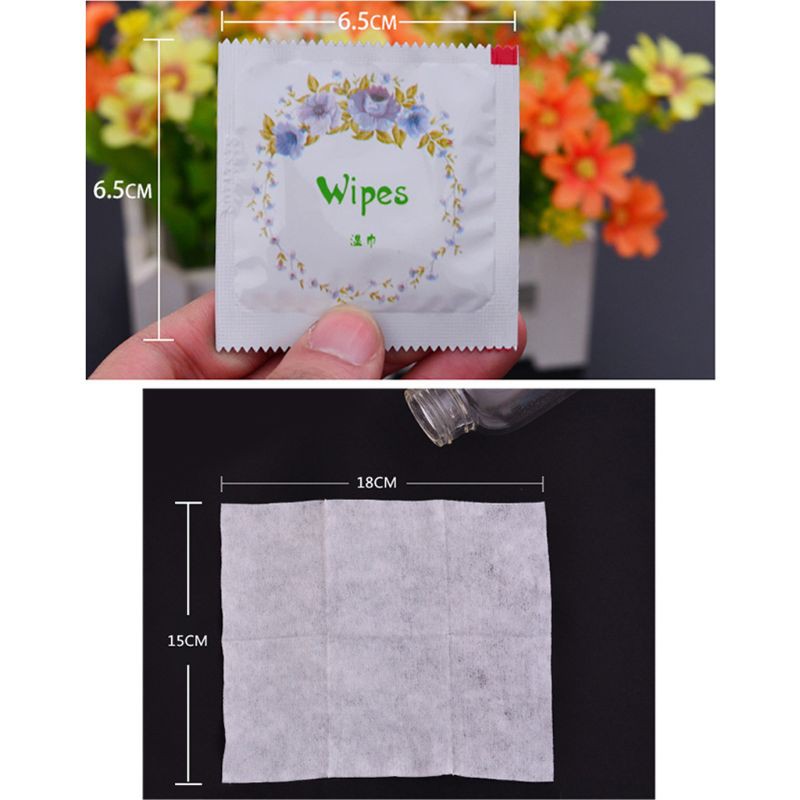 (Hàng Mới Về) Set 10 Khăn Giấy Ướt In Họa Tiết Hoa Hoạt Hình | BigBuy360 - bigbuy360.vn