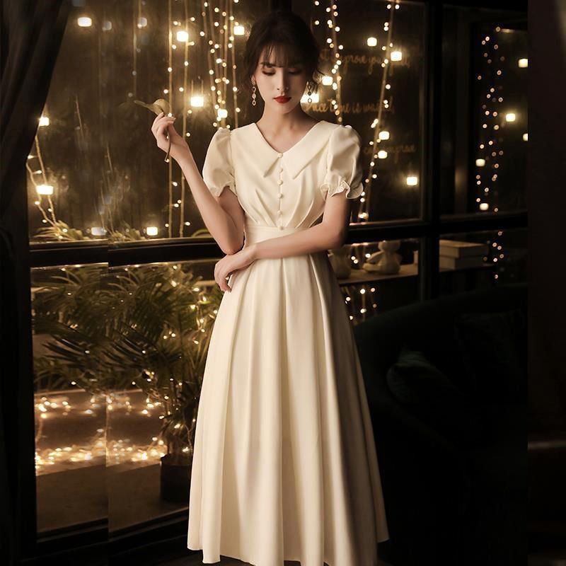 Đầm Tay Ngắn Dáng Ôm Phong Cách Retro Thời Trang Cho Nữ