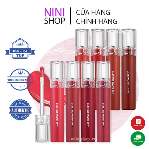 Son Tint bóng siêu lì, căng mọng môi Hàn Quốc Romand Glasting Water Tint 4g - NiNiShop