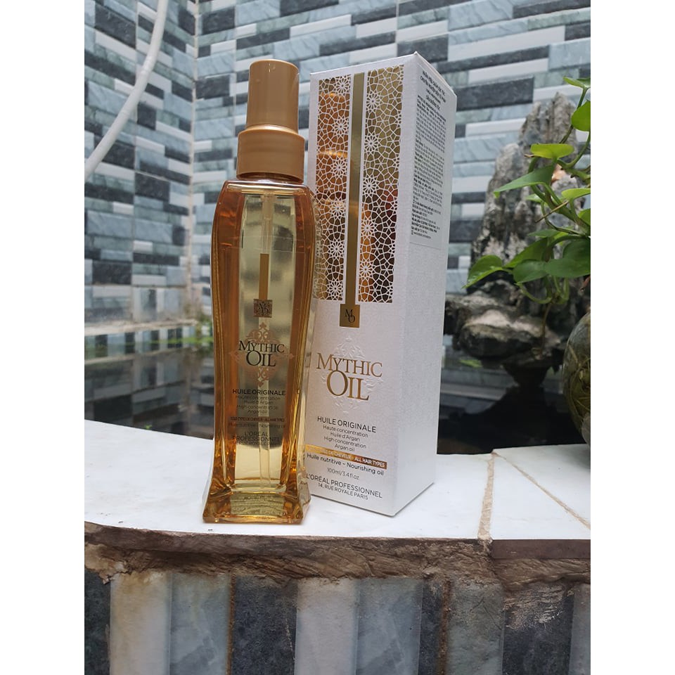 @l'oréal_pháp Serum tinh dầu dưỡng tóc L'oreal Mythic oil Nourishing oil for all hair types 100ml - chính hãng