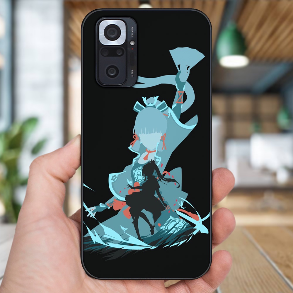 Ốp lưng Xiaomi Redmi Note 10 Pro viền đen in hình Ayaka Genshin Impact