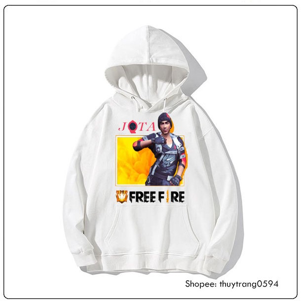 [ HÀNG LOẠI 1] Áo Hoodie  Game Free Fire in hình Jota Skill Garena