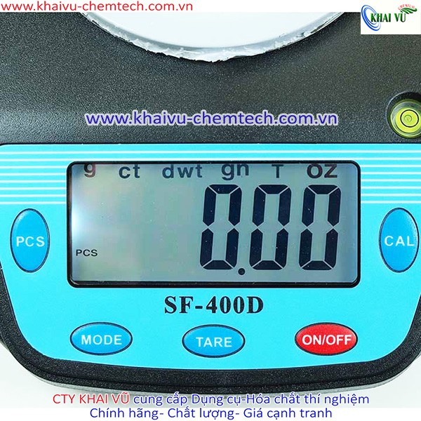 Cân phân tích điện tử Cân tiểu ly để bàn 500g/0.01g phòng thí nghiệm SF - 400D kèm pin