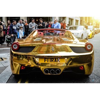 Decal chrome vàng