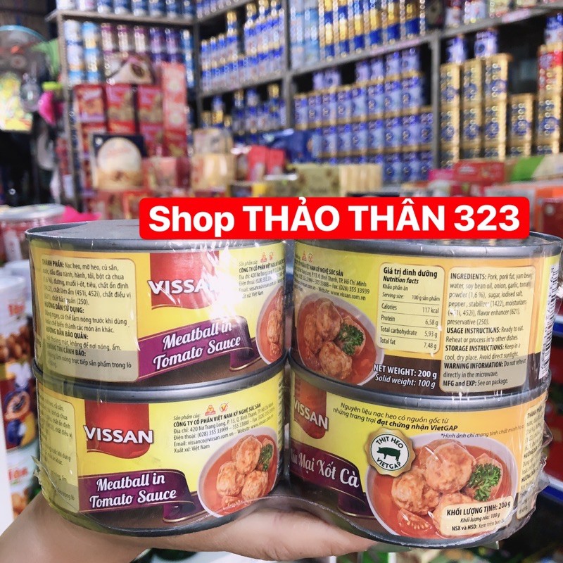 Xíu Mại Vissan Sốt Cà 200g